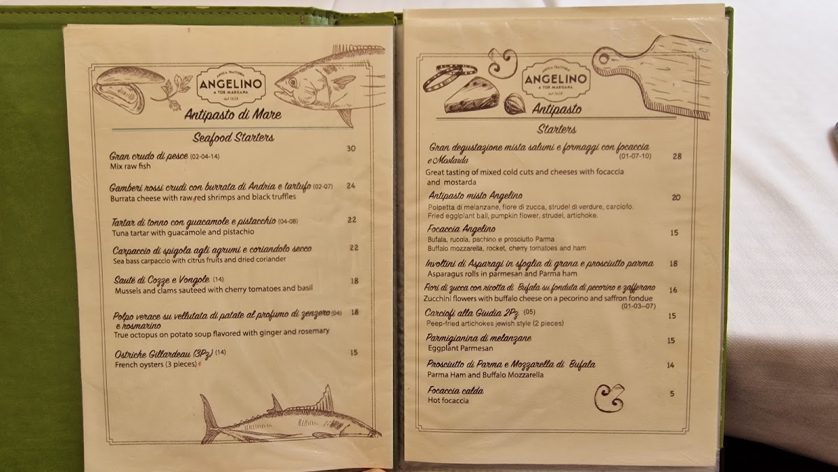 Antica Trattoria Angelino Photo Menu 7