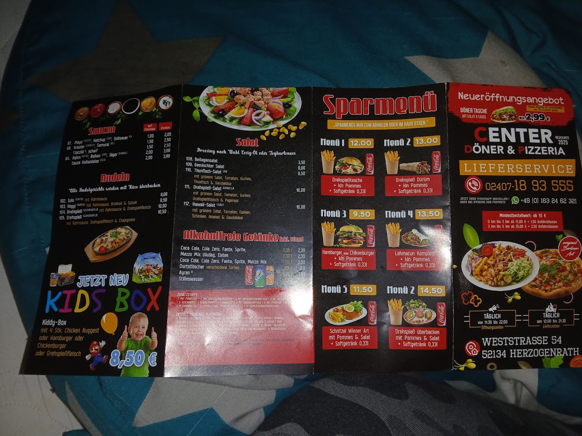 CENTER DÖNER & PİZARİA Photo Menu 2