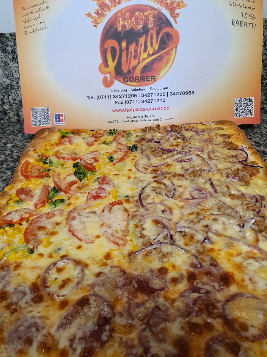 HOT PIZZA CORNER Late Night Pizza Photo Menu 1