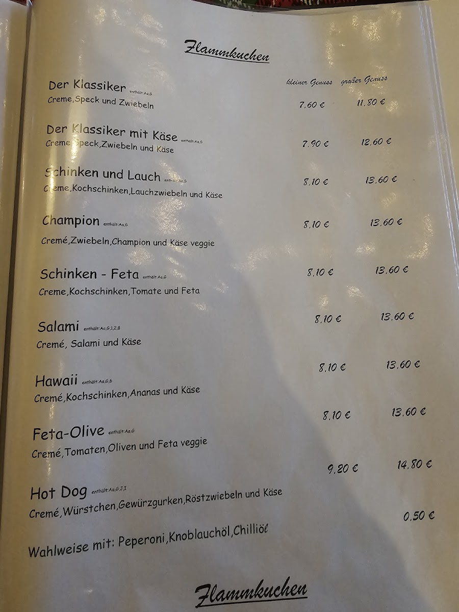Das Flammkuchenhaus Photo Menu 4