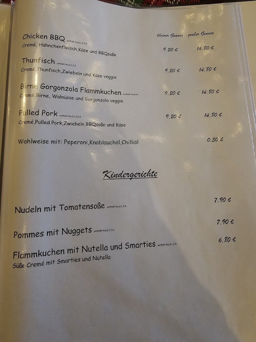Das Flammkuchenhaus Photo Menu 6