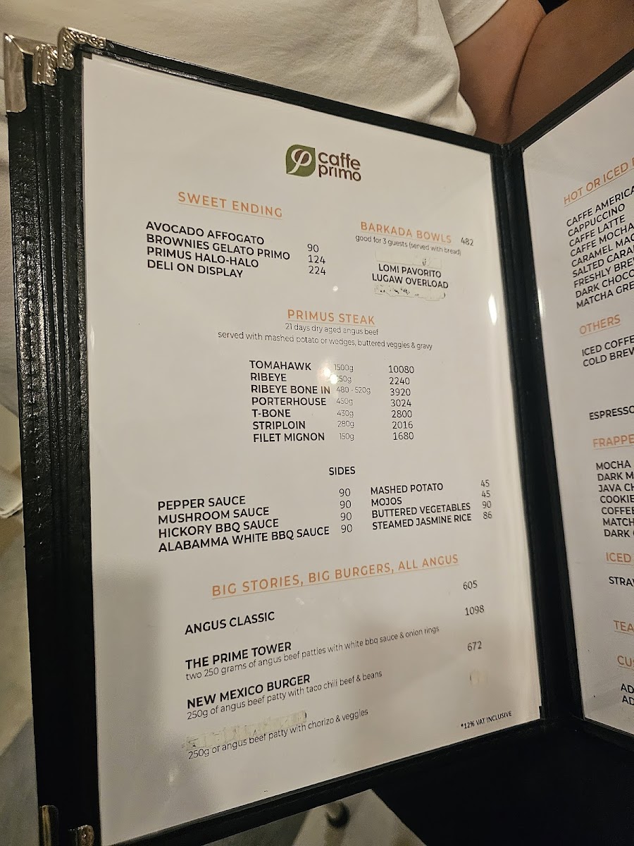 Caffe Primo - Alaminos Photo Menu 4