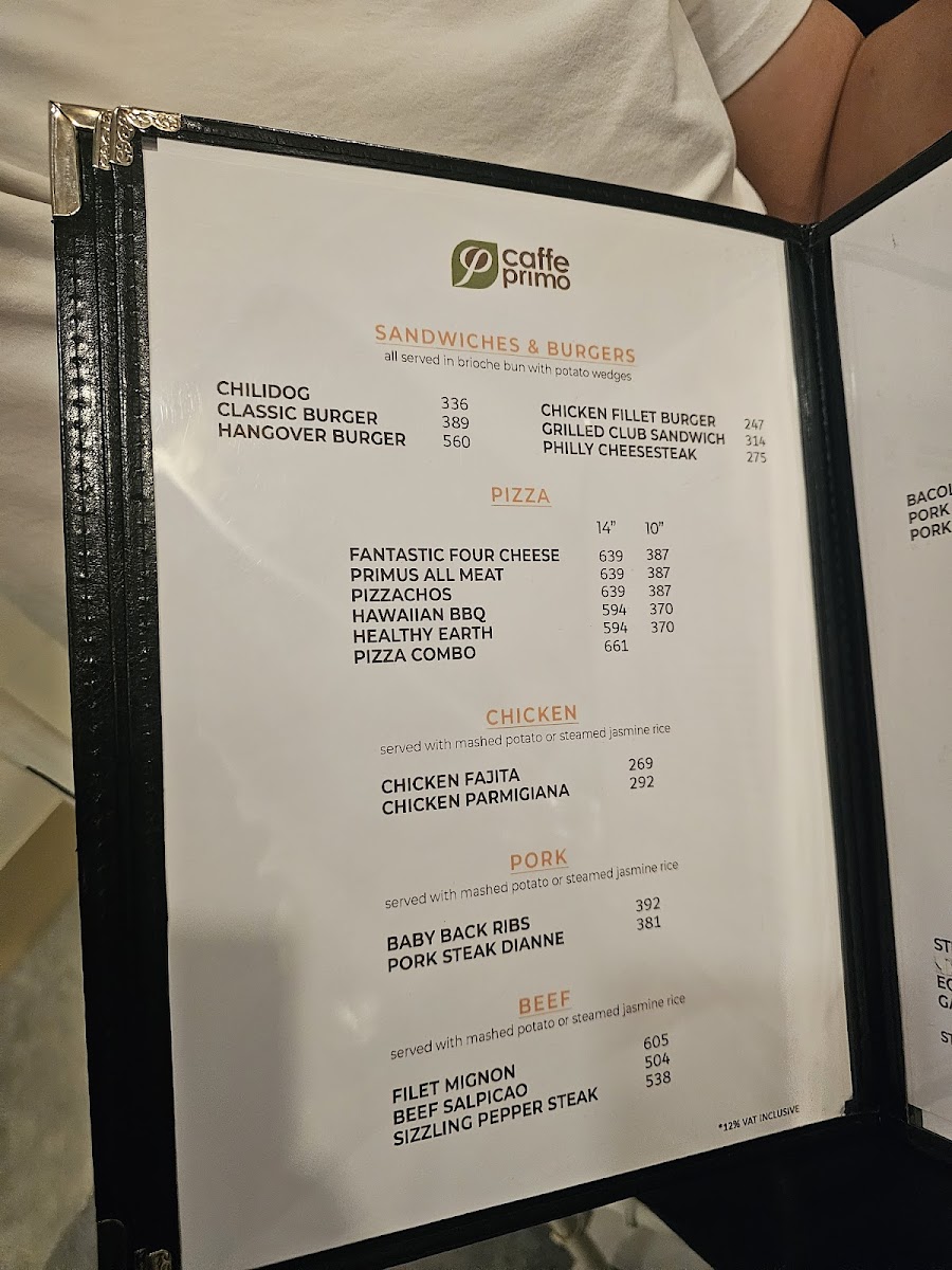 Caffe Primo - Alaminos Photo Menu 5