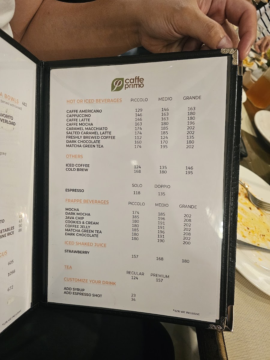 Caffe Primo - Alaminos Photo Menu 6