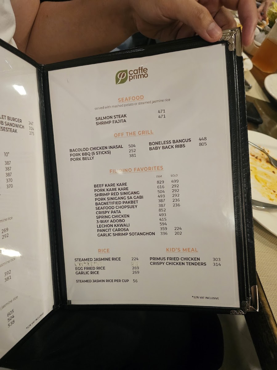 Caffe Primo - Alaminos Photo Menu 7