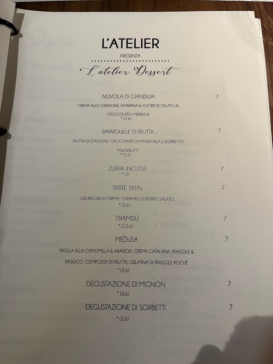 Atelier Gourmet Gatteo mare: Ristorante Photo Menu 1
