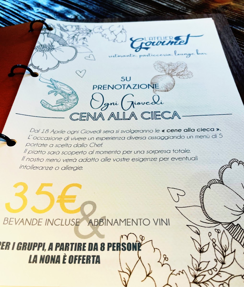 Atelier Gourmet Gatteo mare: Ristorante Photo Menu 5
