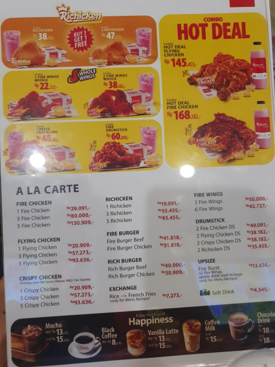 Richeese Factory Cipondoh Photo Menu 2