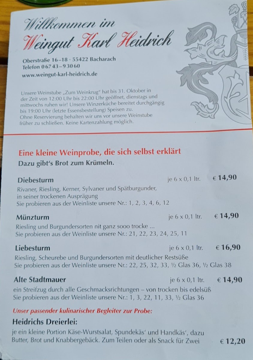Weingut Karl Heidrich Photo Menu 3