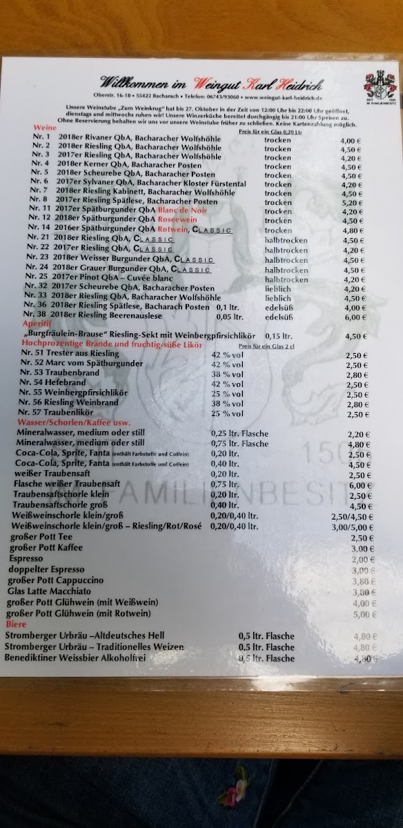 Weingut Karl Heidrich Photo Menu 9