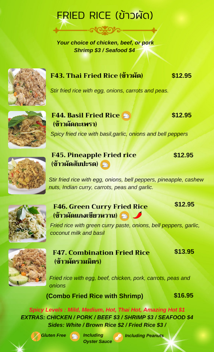 Amazing Thai Cuisine Broken Arrow OK Photo Menu 3