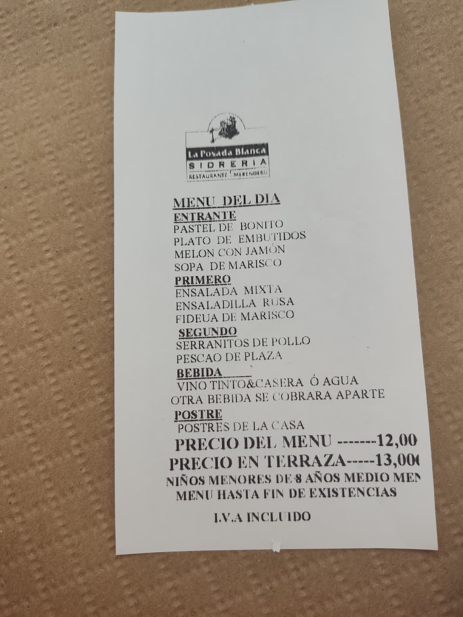 La Posada Blanca Photo Menu 4