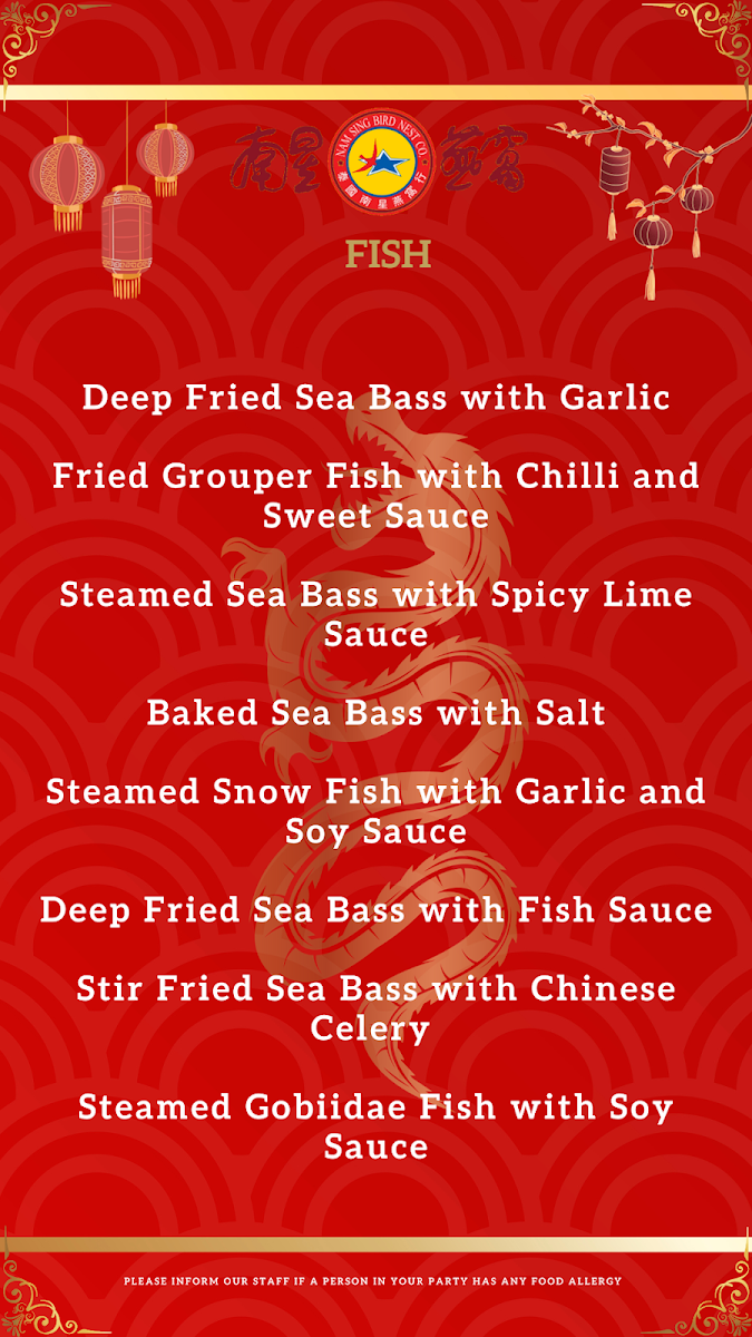 Nam Sing Chinese Restaurant Photo Menu 8