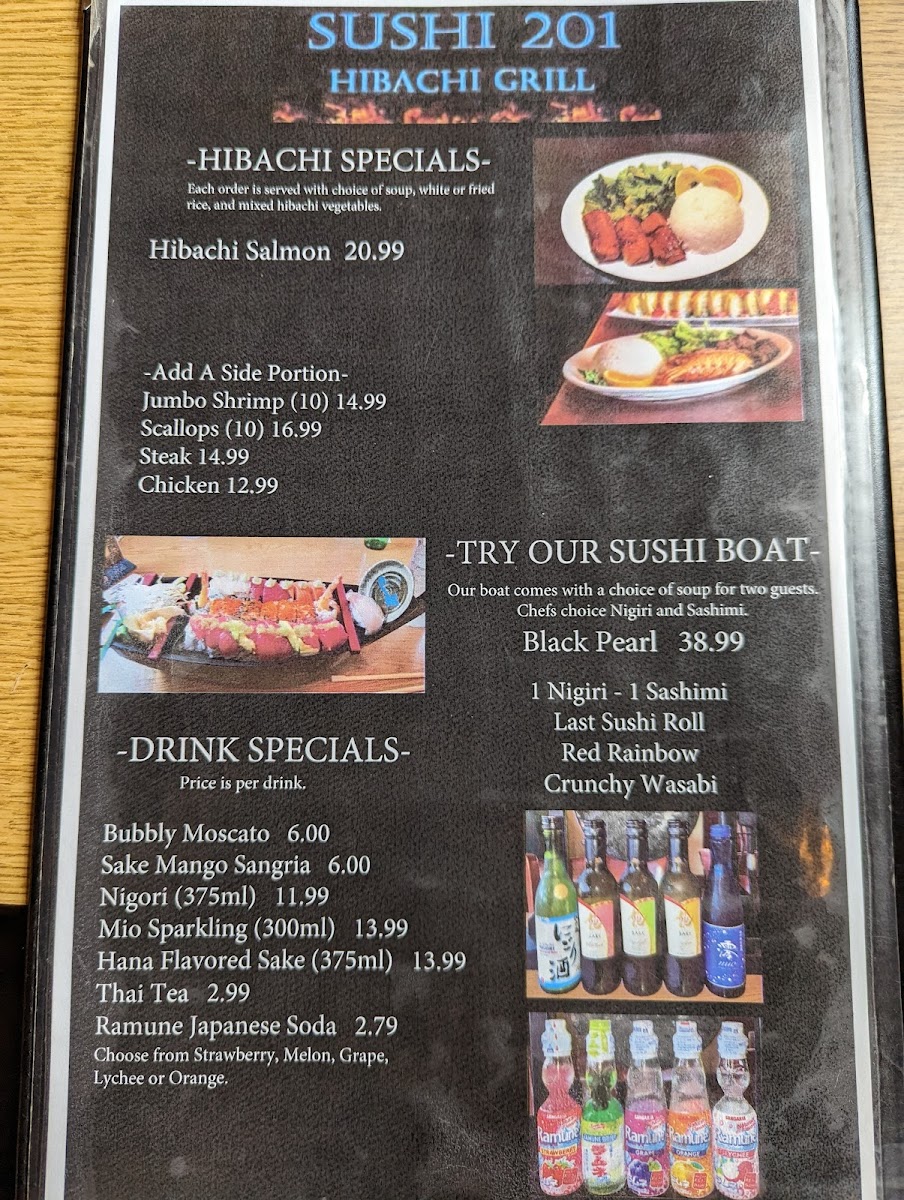 Sushi 201 Photo Menu 4