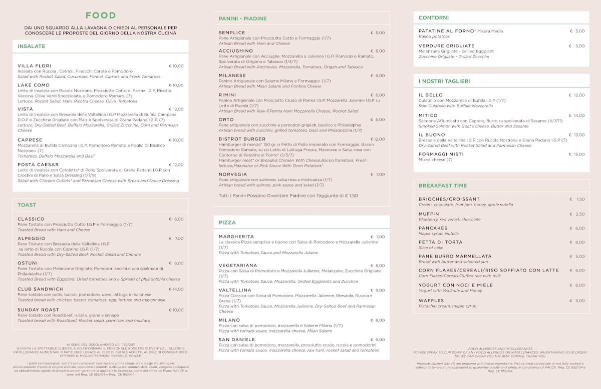 Posta Bistrot Photo Menu 1