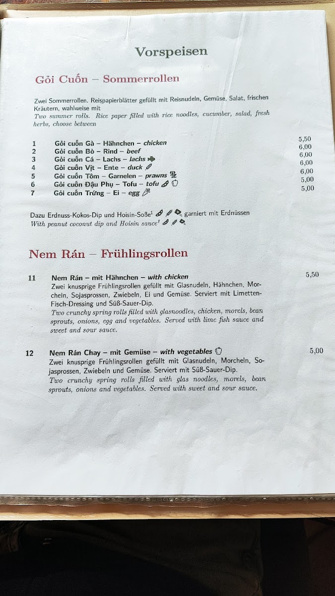 Restaurant Anh Thu Photo Menu 2