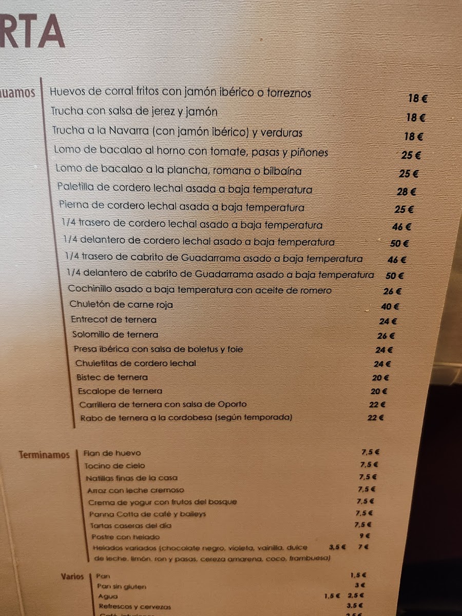 Restaurante Hotel Los Frutales Photo Menu 4