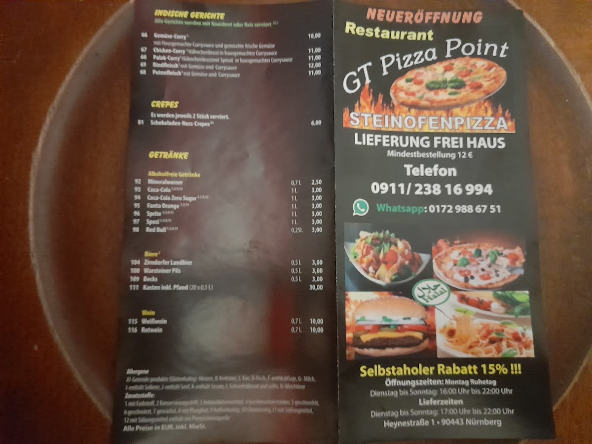 GT Pizza Point Photo Menu 4