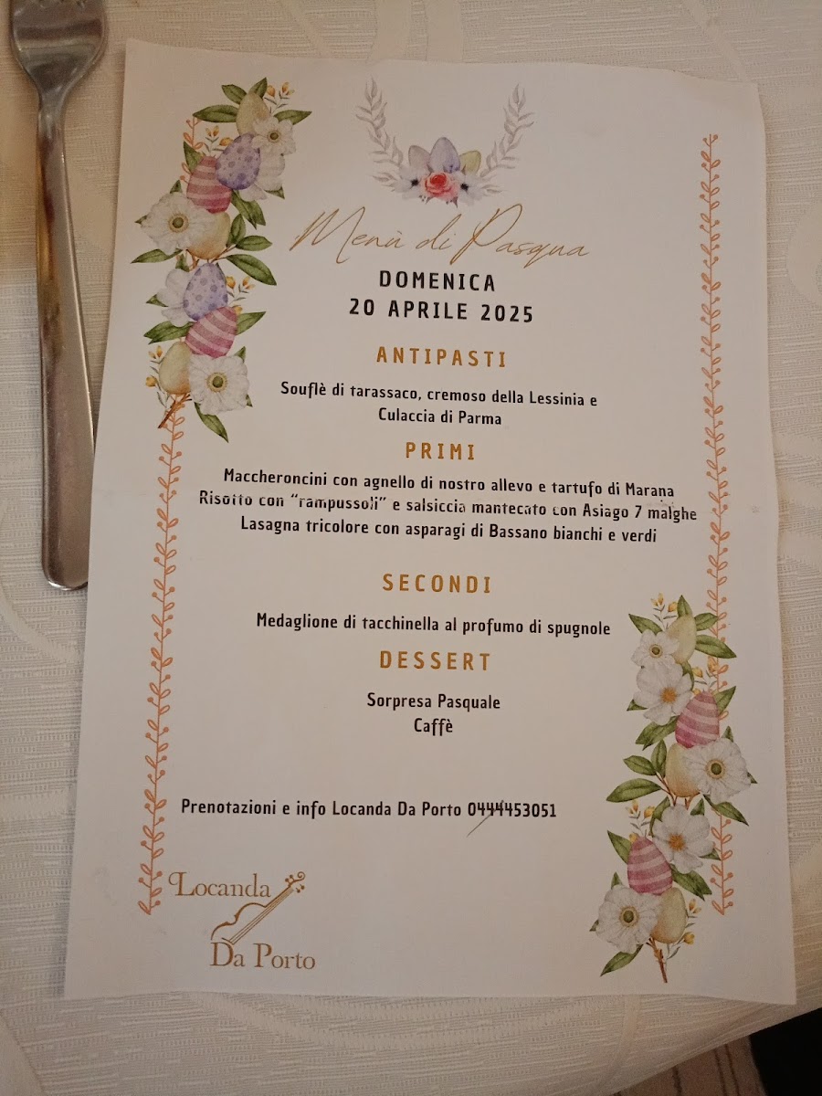 Ristorante Locanda Da Porto Photo Menu 1