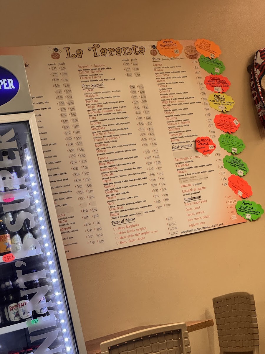 Pizzeria La Taranta Photo Menu 3