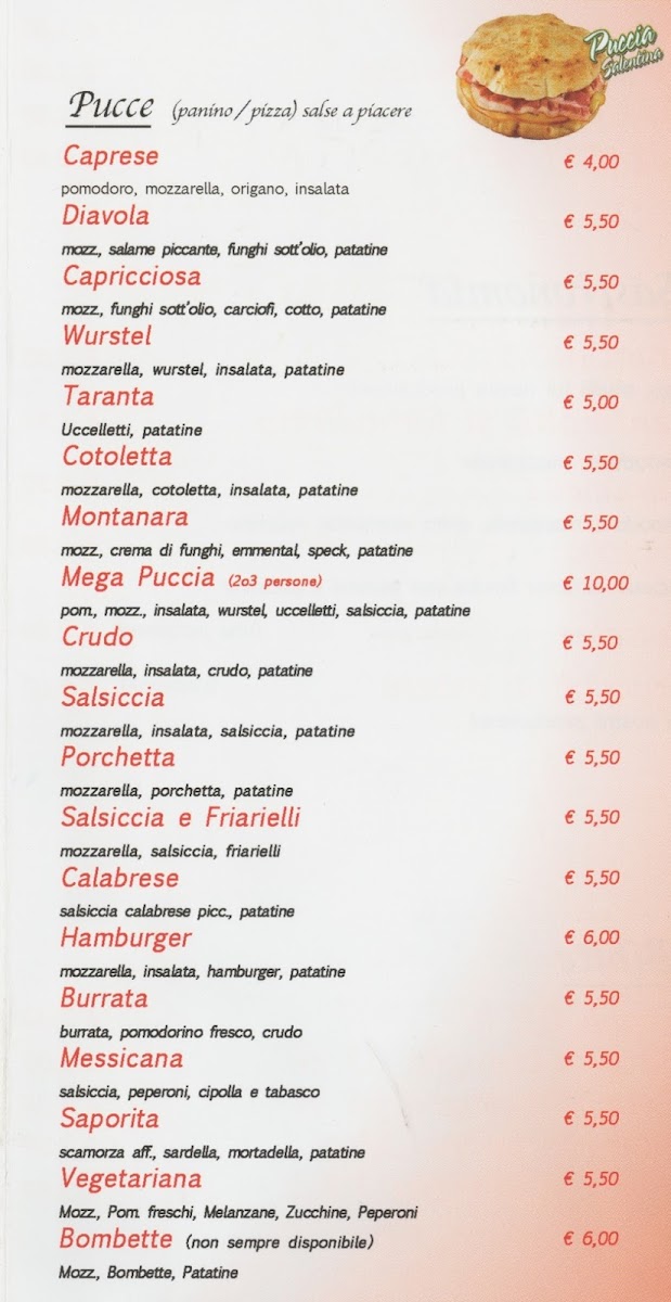 Pizzeria La Taranta Photo Menu 5