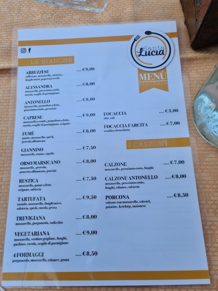 Santa Lucia Ristorante Pizzeria Photo Menu 10