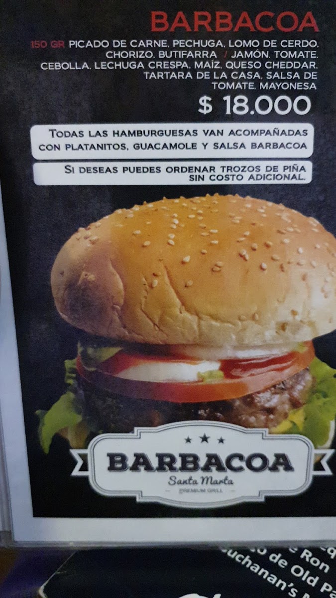 Barbacoa Santa Marta Premium Grill Photo Menu 10