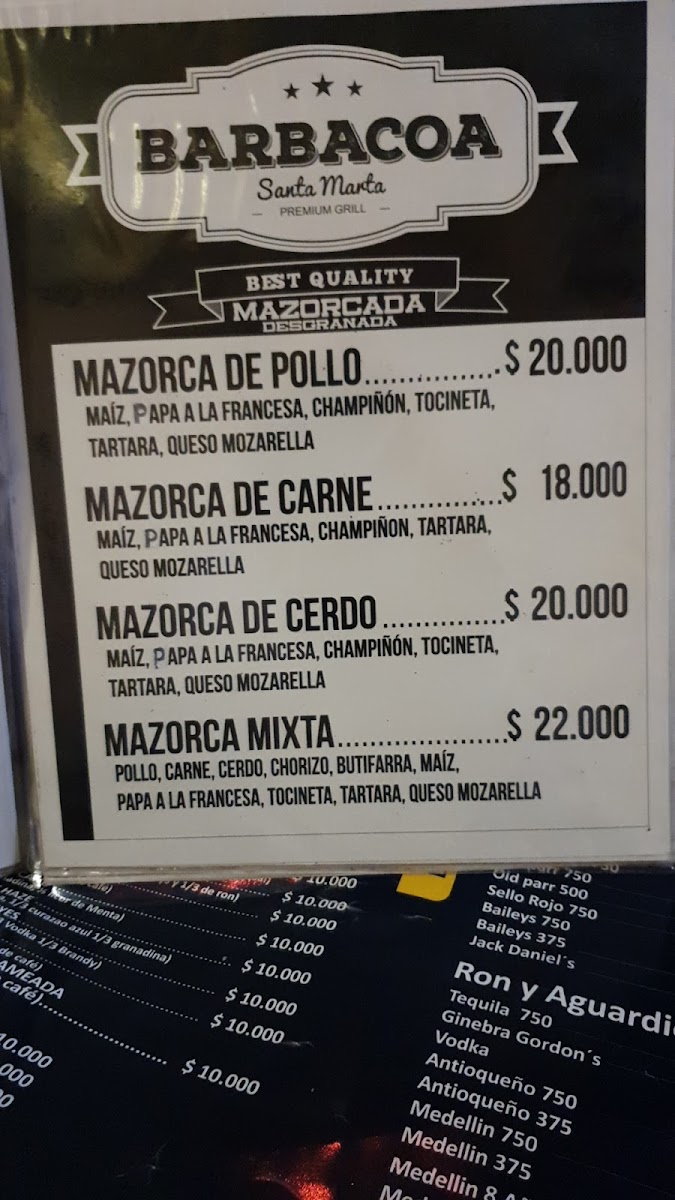 Barbacoa Santa Marta Premium Grill Photo Menu 7