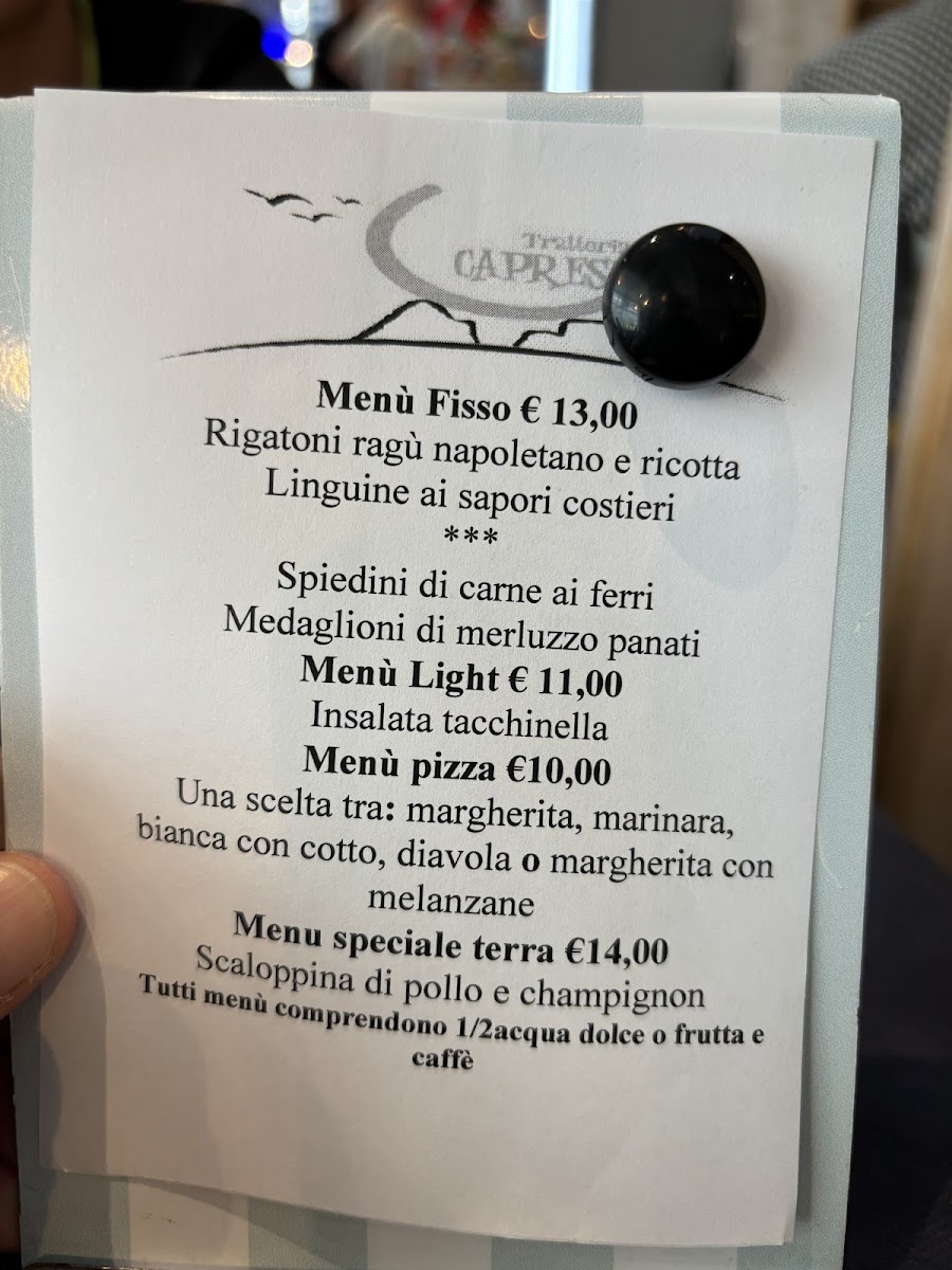 Trattoria Caprese Photo Menu 2