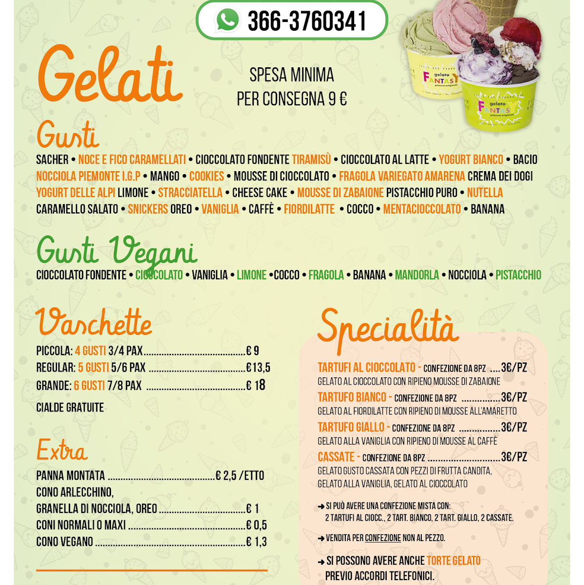 Gelato Fantasy Photo Menu 1