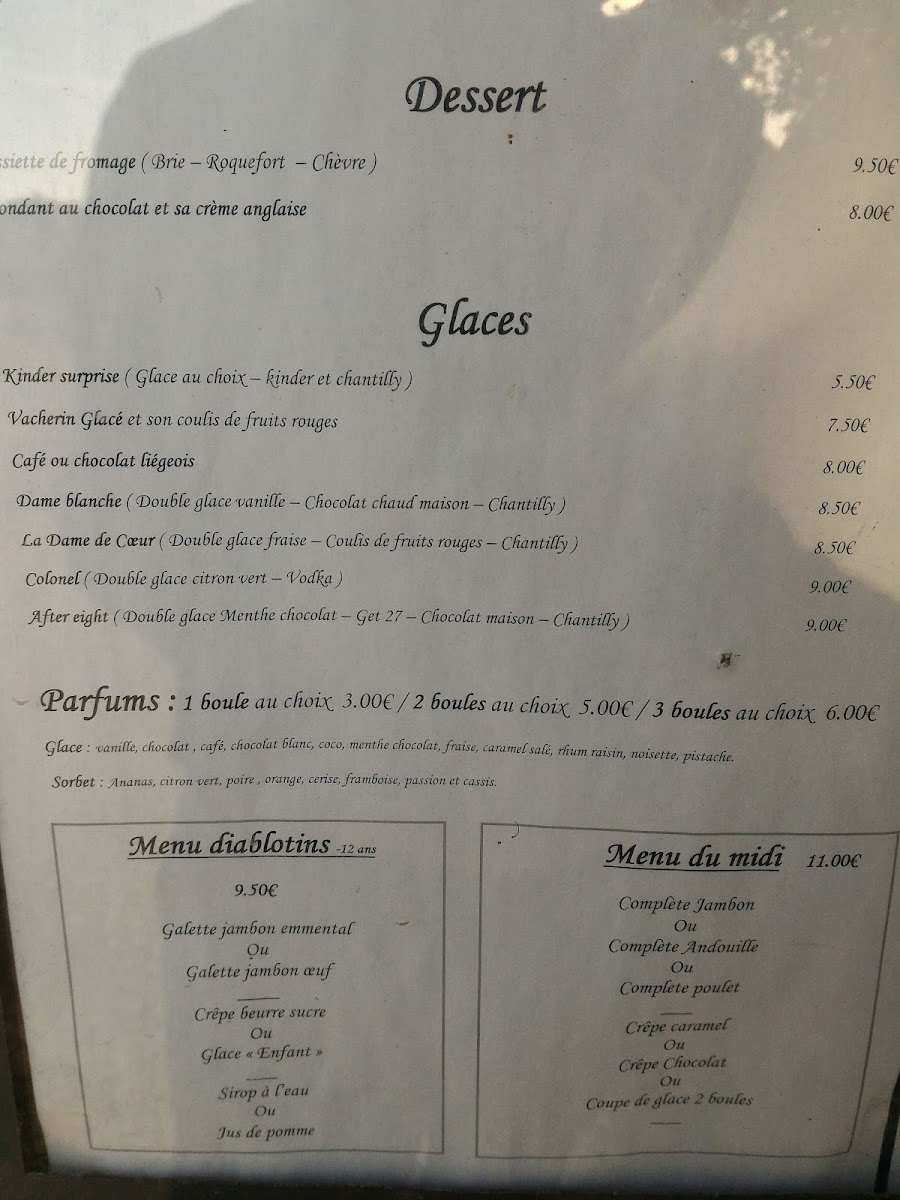 Crêperie du Moulin du Diable Photo Menu 5