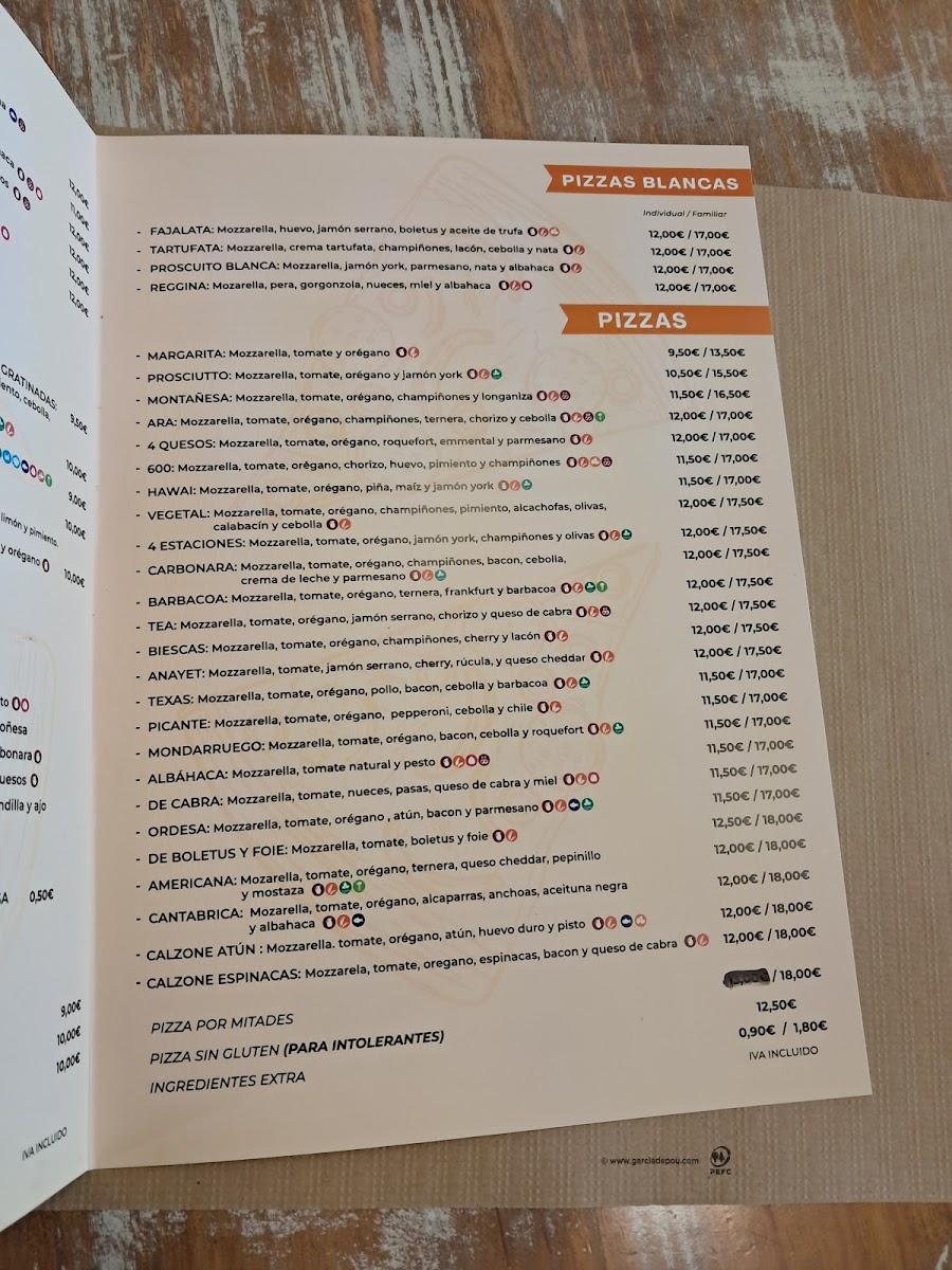 Pizzeria la Tea Photo Menu 2