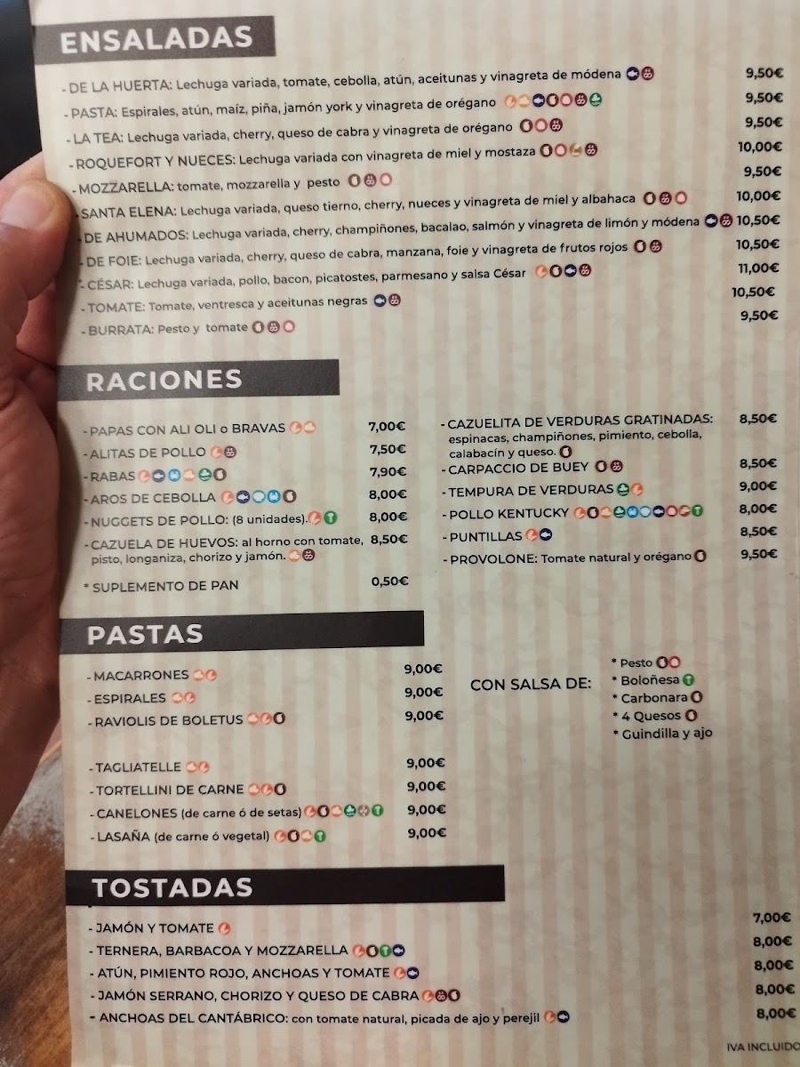 Pizzeria la Tea Photo Menu 4
