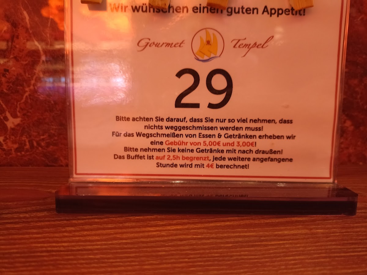 Gourmet Tempel Photo Menu 9