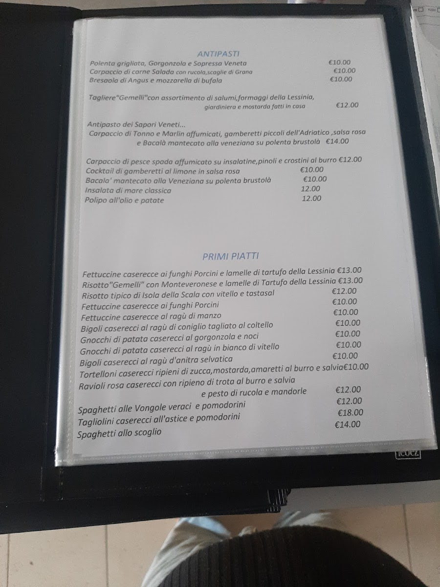Gemelli Ristorante Pizzeria Photo Menu 3