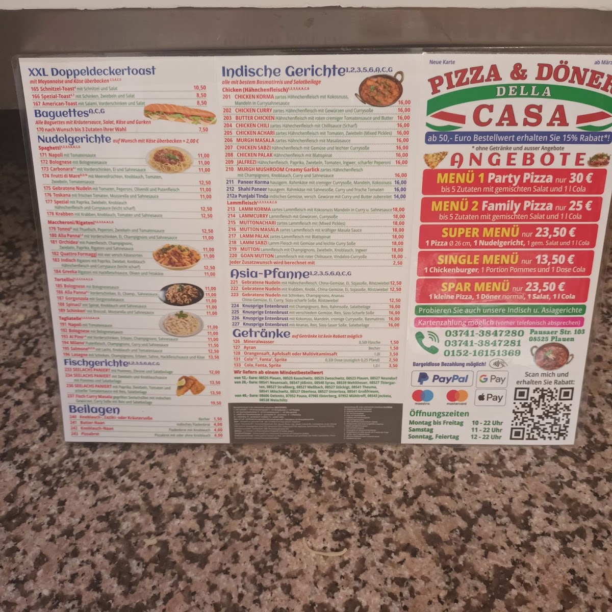 Della Casa Photo Menu 5