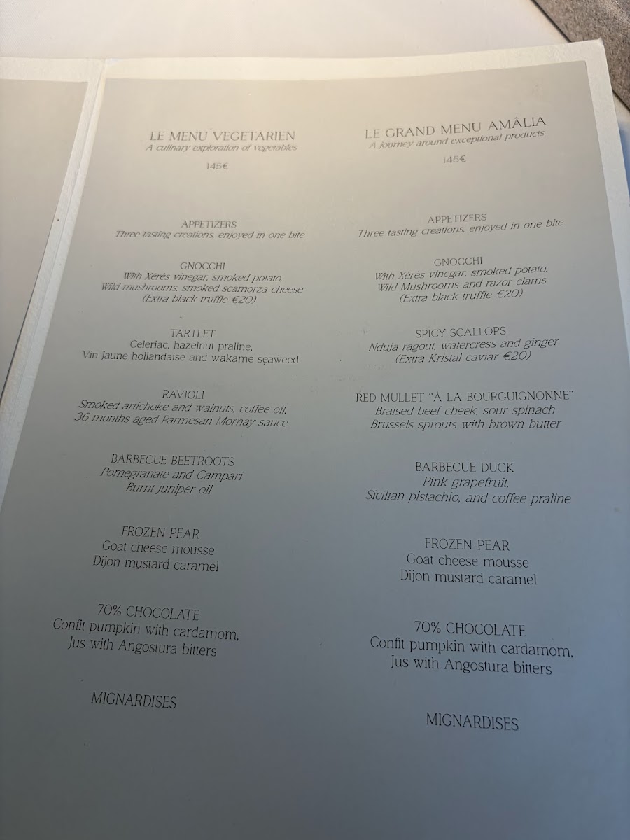 AMÂLIA Restaurant Photo Menu 2