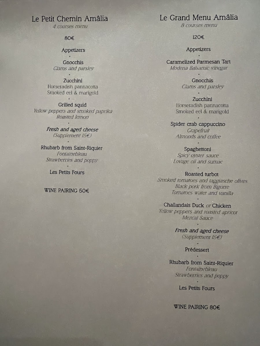 AMÂLIA Restaurant Photo Menu 3