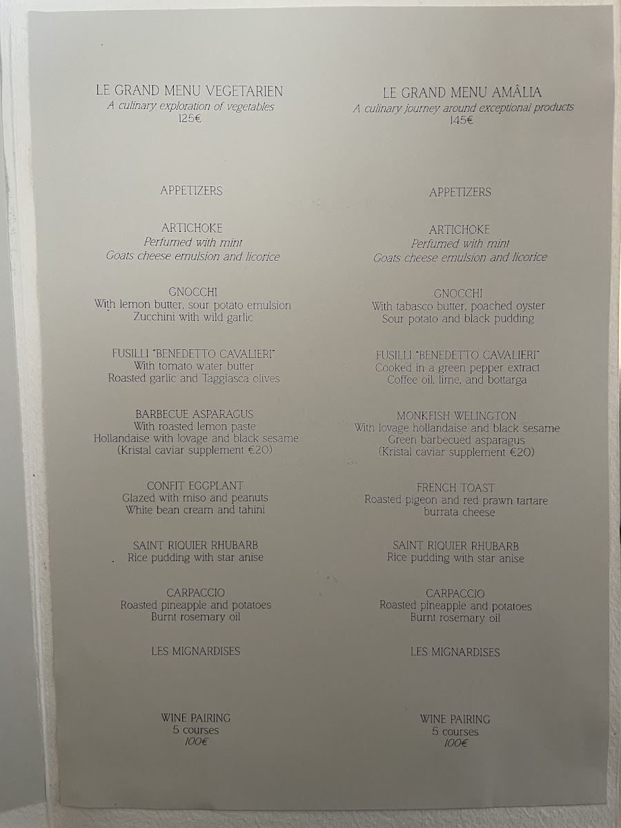 AMÂLIA Restaurant Photo Menu 4