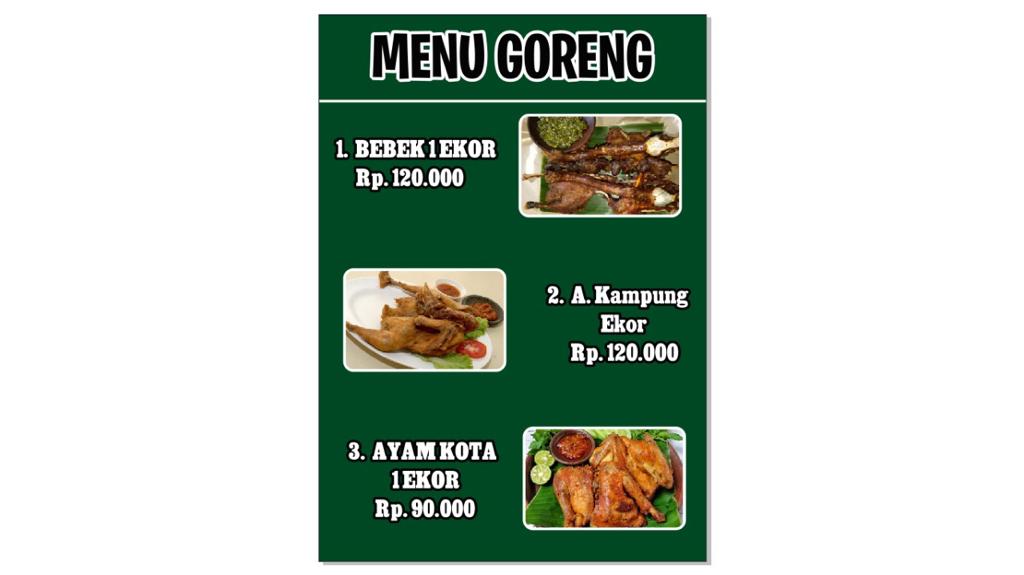 BEBEK GORENG KALIJO TANBU Photo Menu 10