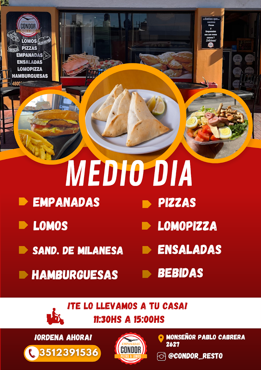 CONDOR Lomos&Empanadas Suc. MONSEÑOR Photo Menu 1