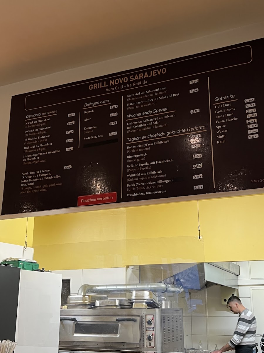 Novo Sarajevo Photo Menu 5