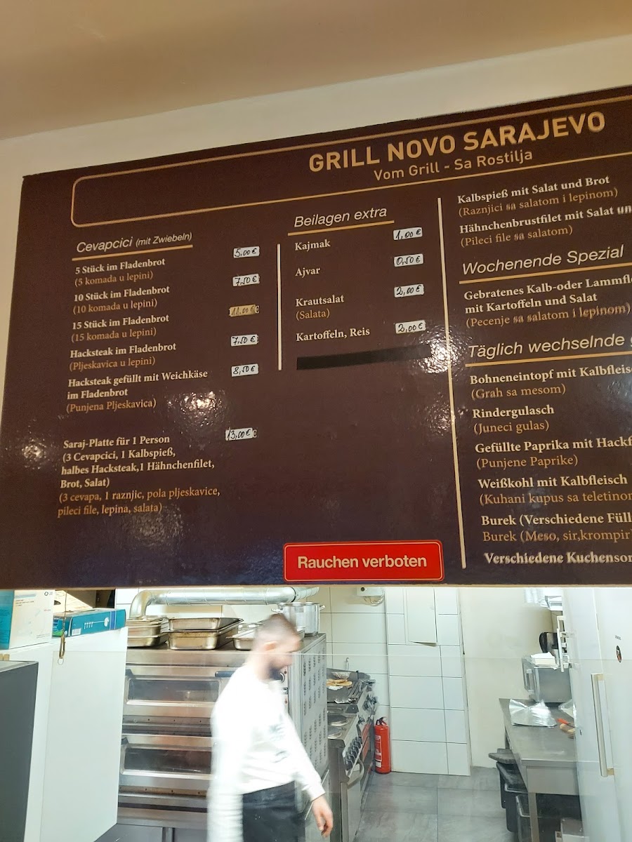 Novo Sarajevo Photo Menu 8