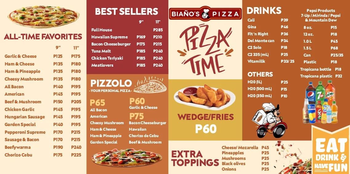 Biaños Pizza Cabadbaran City Photo Menu 2