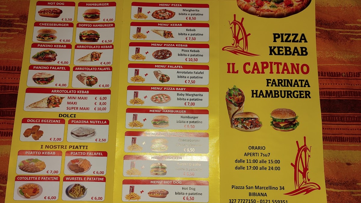 il capitano pizza kebab Photo Menu 2