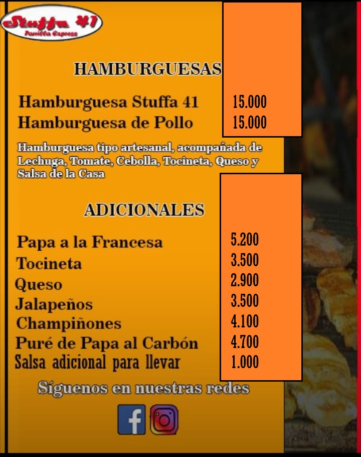 Stuffa 41 Parrilla Express Photo Menu 1