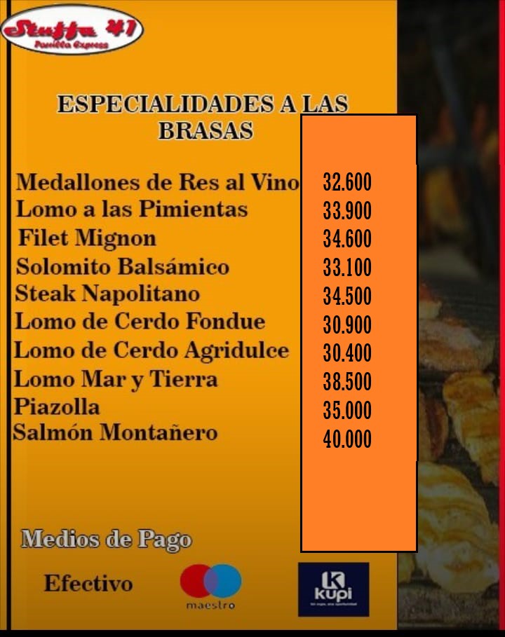 Stuffa 41 Parrilla Express Photo Menu 3