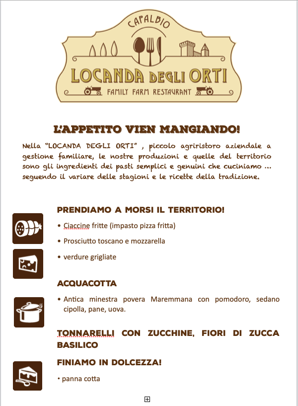 Locanda dell'orto Photo Menu 3