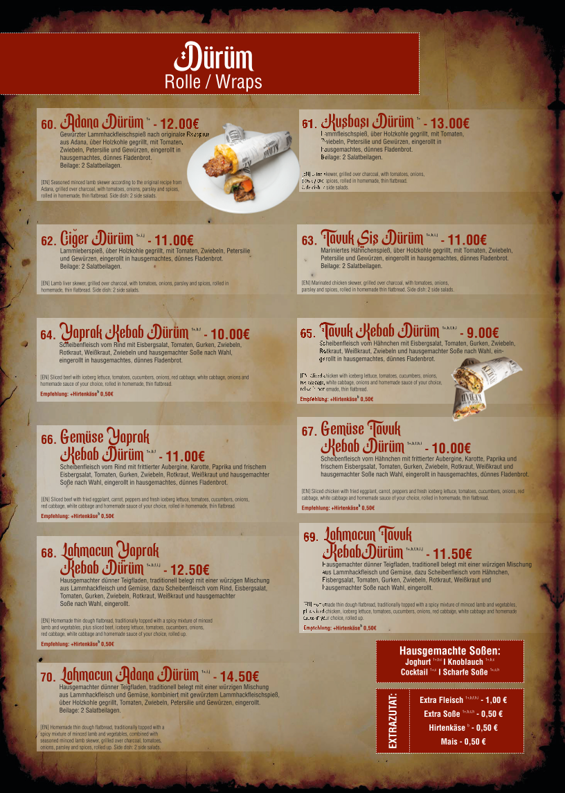 House of Kebab Photo Menu 2