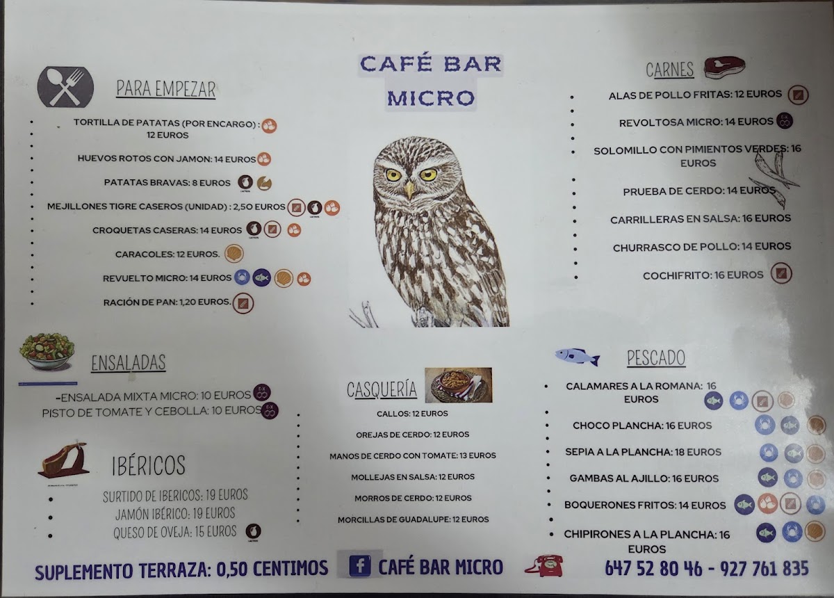 Café Bar Micro Photo Menu 3